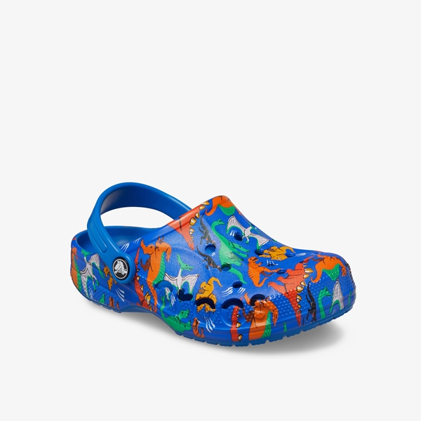 Crocs Baya Clog kinder klompen blauw dino 1