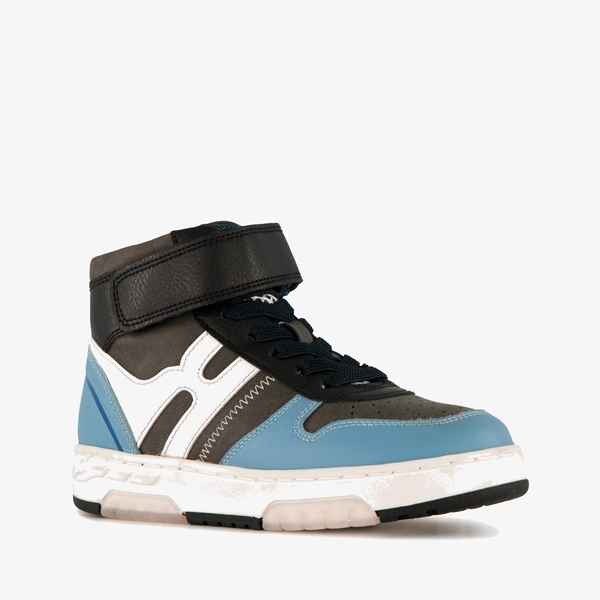 Braqeez hoge jongens sneakers blauw zwart 1