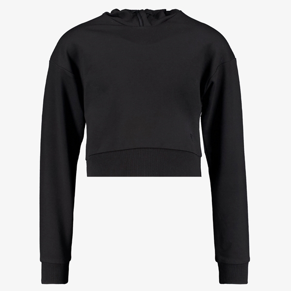 Osaga cropped meisjes hoodie zwart 1