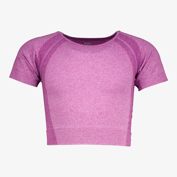 Osaga naadloos cropped meisjes sport T-shirt roze 1