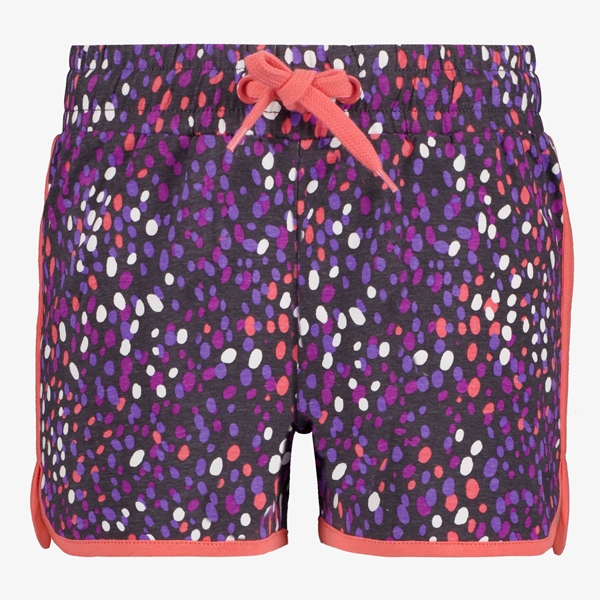 Osaga meisjes sweat short met stippen paars 1