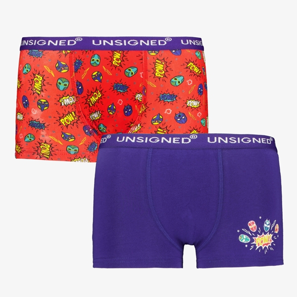 Unsigned 2-pack jongens boxershorts superhelden 1