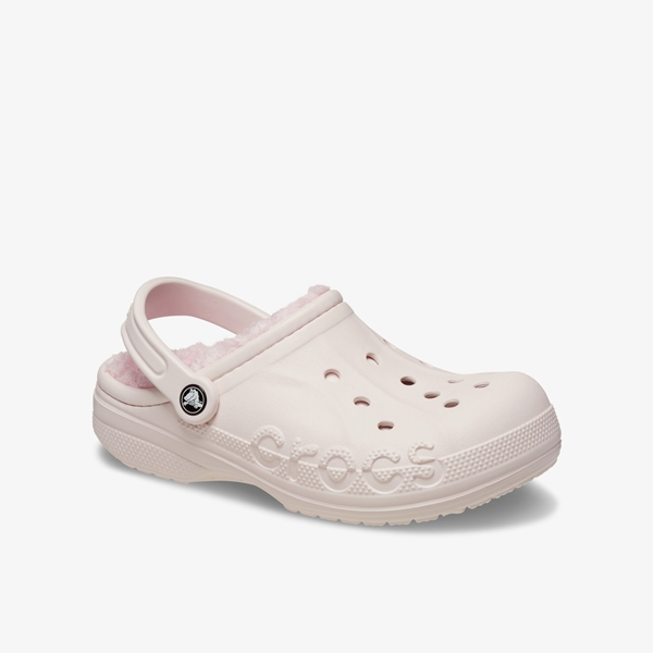 Crocs Baya Lined dames klompen gevoerd lichtroze 1