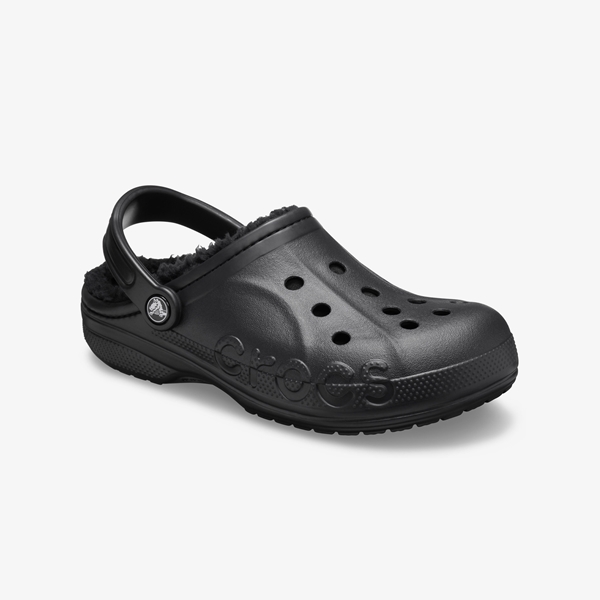 Crocs Baya Lined dames klompen gevoerd zwart 1