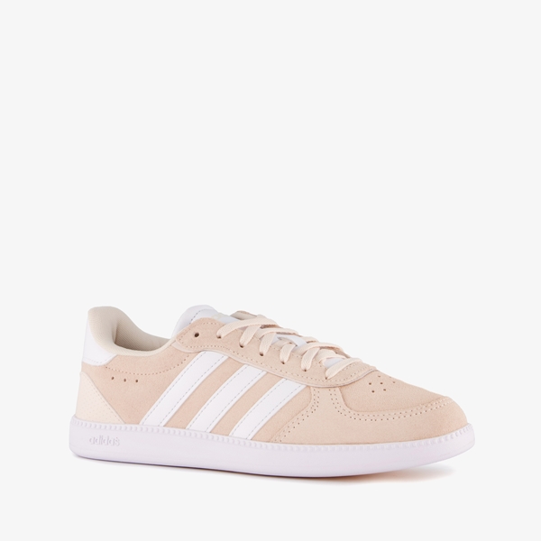 Adidas Breaknet suede dames sneakers roze wit 1