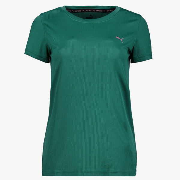 Puma Performance dames sport T-shirt groen 1