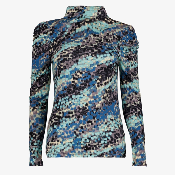 TwoDay dames coltrui met print blauw zwart 1