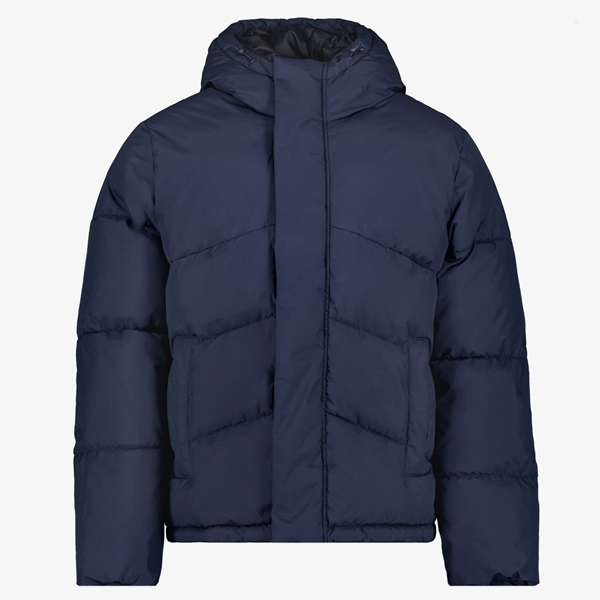 Produkt gewatteerde heren winterjas blauw 1