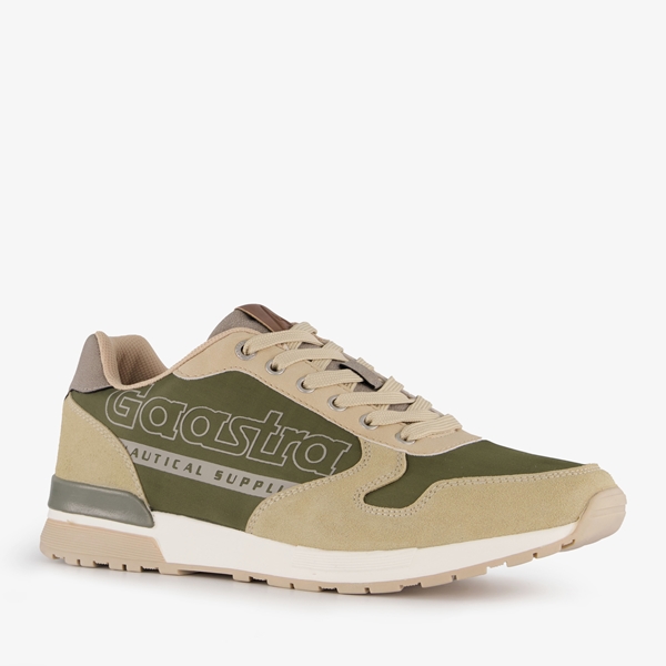 Gaastra heren sneakers beige groen 1