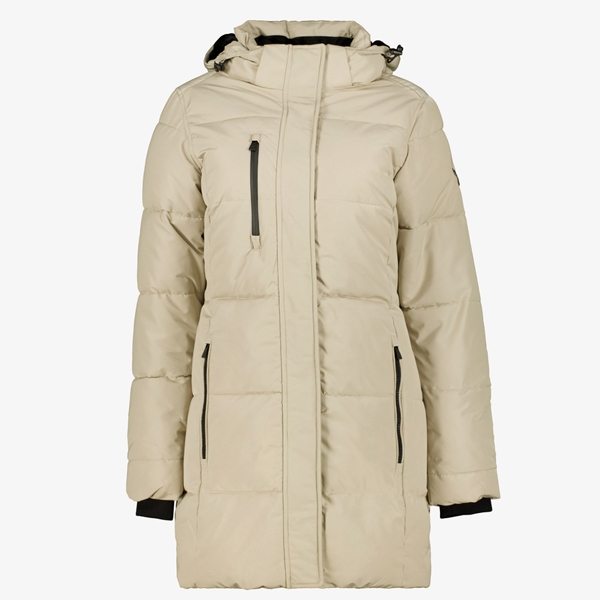 Kjelvik dames parka winterjas waterafstotend beige 1