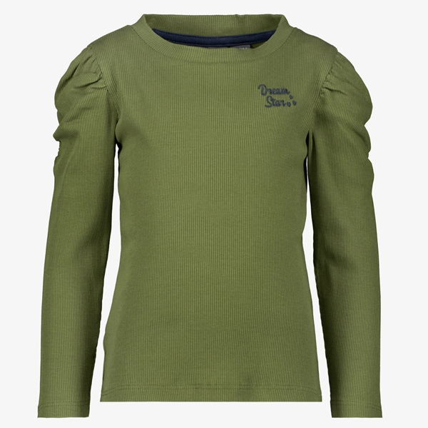 TwoDay geribde meisjes longsleeve groen 1