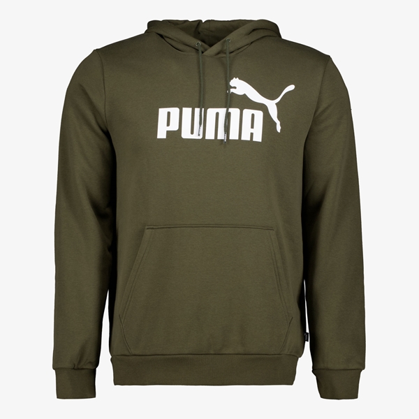 Puma Essentials Big Logo heren hoodie donkergroen 1