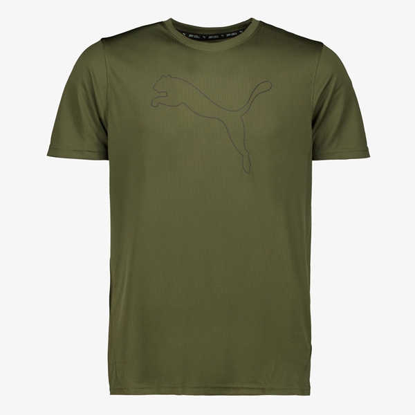 Puma Performance Cat heren sport T-shirt groen 1