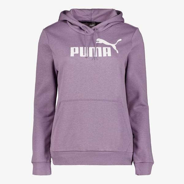 Puma Essentials Logo dames hoodie paars 1