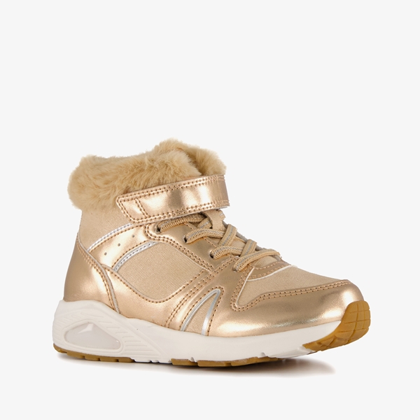 Blue Box gevoerde hoge meisjes sneakers goud 1