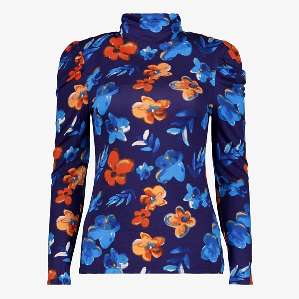 TwoDay dames top blauw met bloemenprint 1