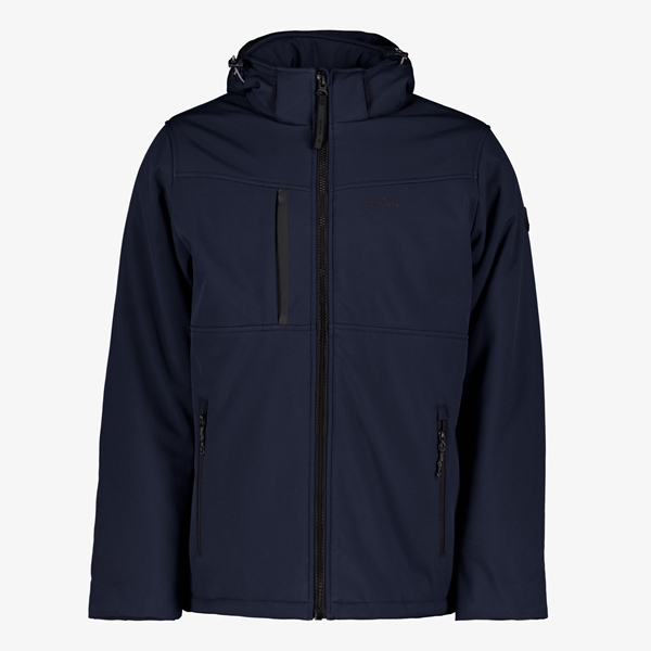 Kjelvik padded heren softshell jas blauw 1