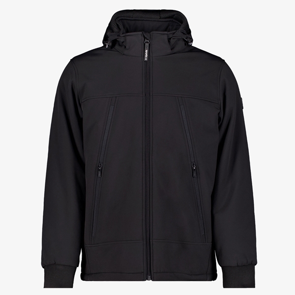 Kjelvik padded heren softshell jas zwart 1