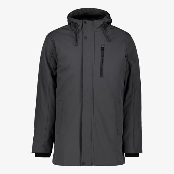 Kjelvik padded heren softshell jas grijs 1