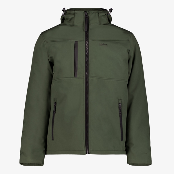 Kjelvik padded heren softshell jas groen 1