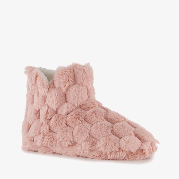 Thu!s fluffy dames sloffen roze 1