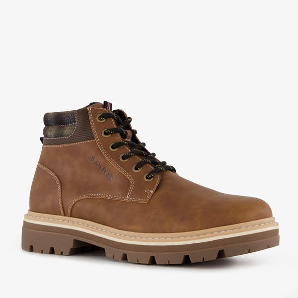 s.Oliver heren veterboots bruin/cognac 1