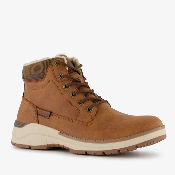 Blue Box heren veterboots cognac 1