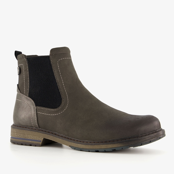 Blue Box leren heren chelsea boots grijs 1