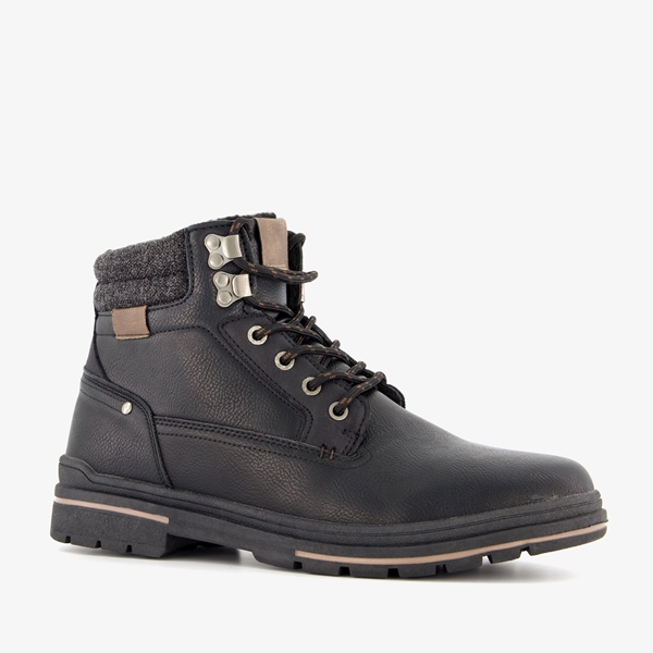 Blue Box heren veterboots zwart 1