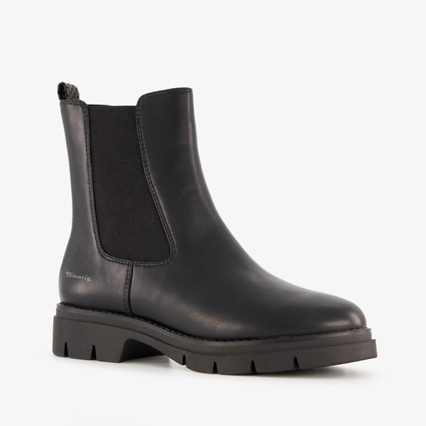 Tamaris dames chelsea boots zwart 1