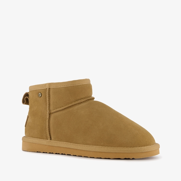 Hush Puppies gevoerde suede laarsjes camel 1