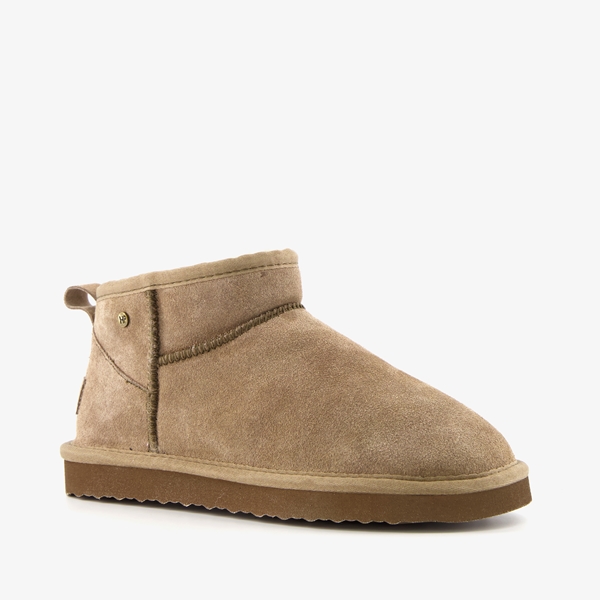 Hush Puppies gevoerde suede laarsjes lichtbruin 1