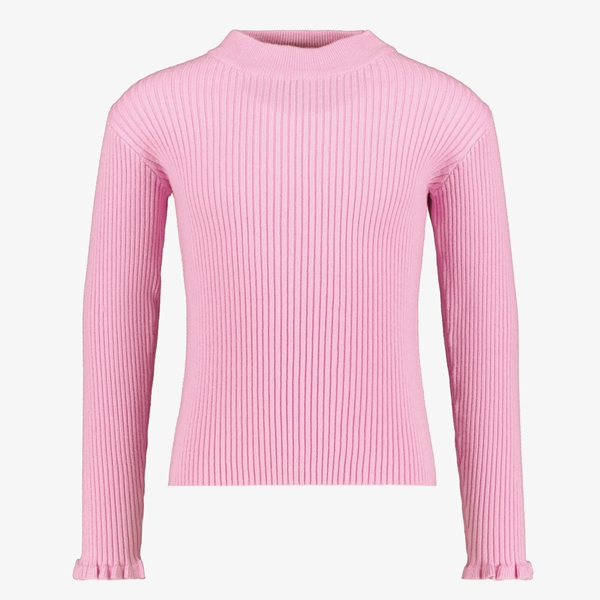 Name it Vianna geribde meisjes longsleeve roze 1