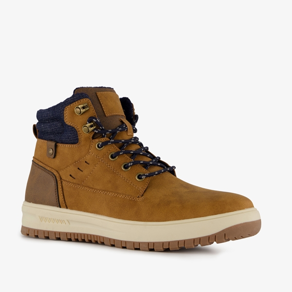 Blue Box heren veterboots cognac bruin 1