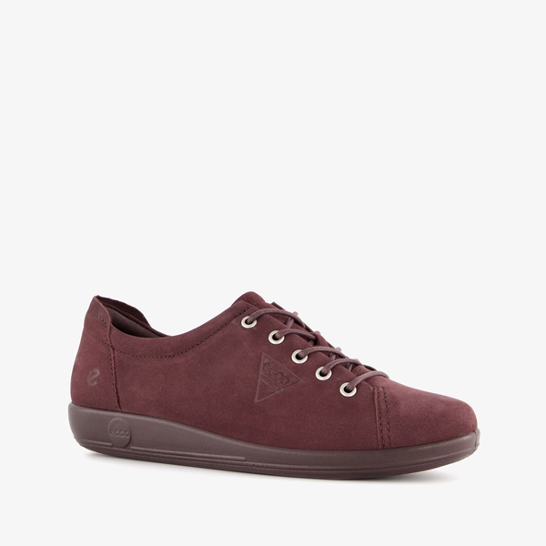 ECCO Soft 2.0 Classic leren dames sneakers rood 1