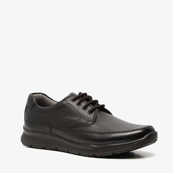 Hush Puppies leren heren veterschoenen zwart 1