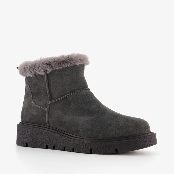 Hush Puppies gevoerde boots met imitatiebont grijs 1