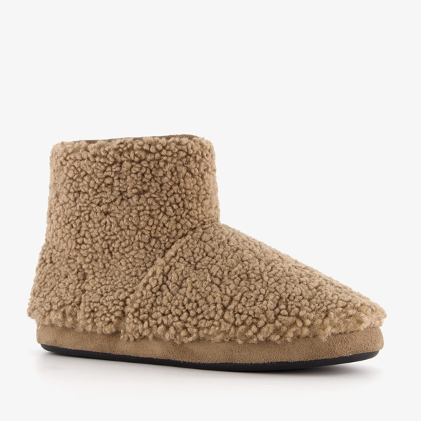 Thu!s teddy heren pantoffels beige 1