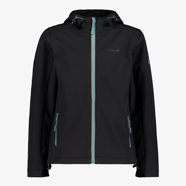 Mountain Peak kinder softshell jas zwart 1