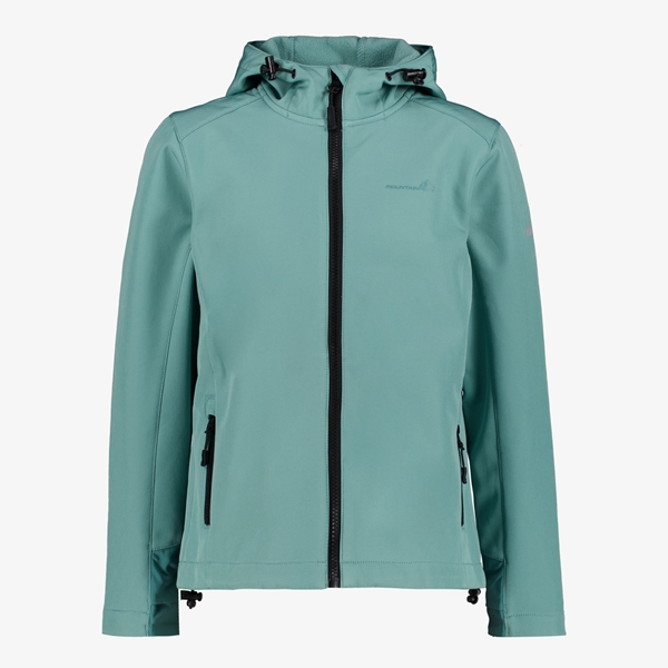 Mountain Peak kinder softshell jas groen 1