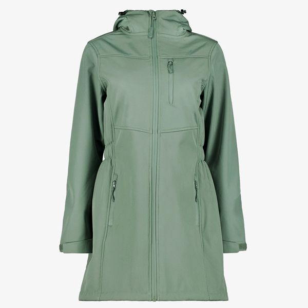 Mountain Peak dames parka softshell jas groen 1