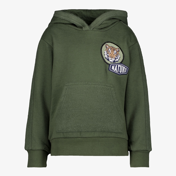 Unsigned jongens hoodie groen 1