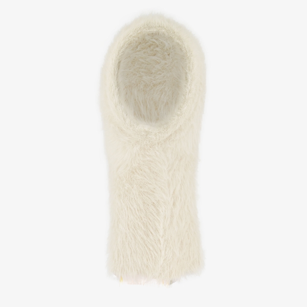 Pluizige dames balaclava beige 1