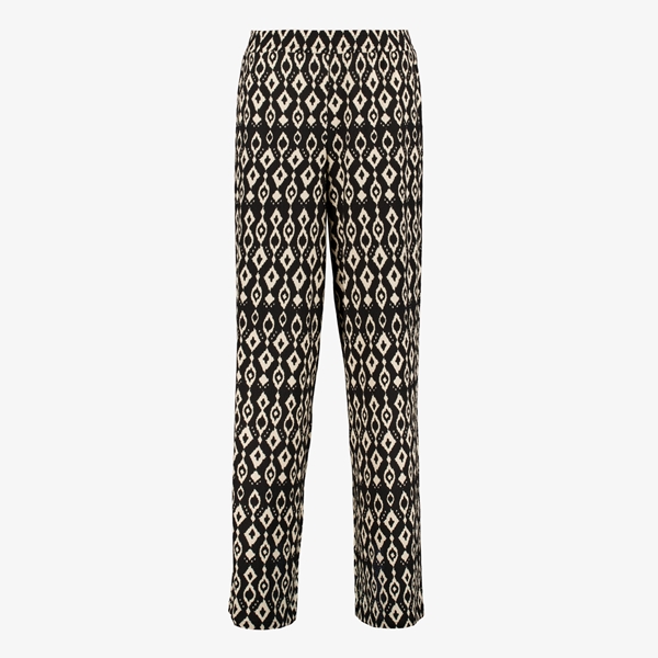 TwoDay dames pantalon zwart met print 1