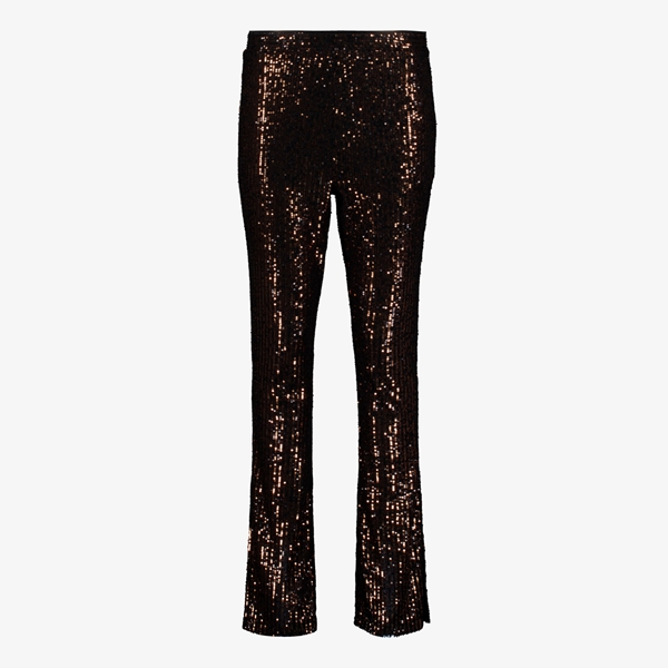 TwoDay dames glitter flared legging bruin 1