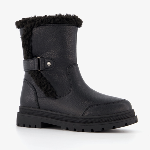 Blue Box gevoerde meisjes biker boots zwart 1