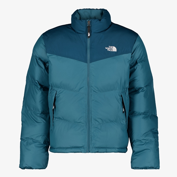 The North Face gewatteerde heren winterjas blauw 1