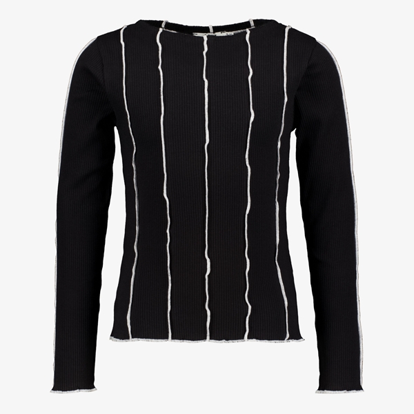 MyWay meisjes longsleeve sjhirt zwart wit 1