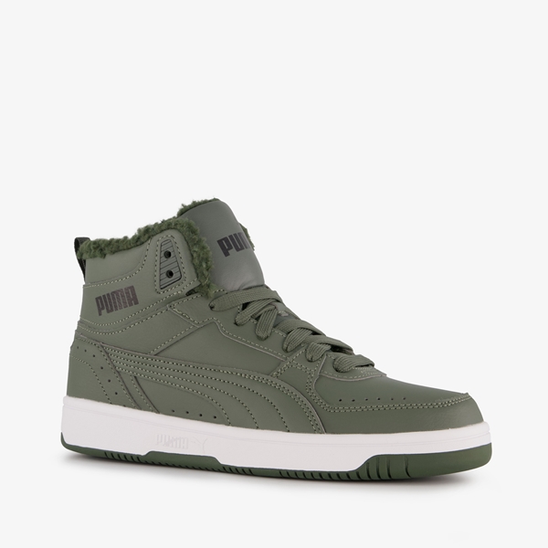 Puma Rebound Joy Fur jongens sneakers groen 1