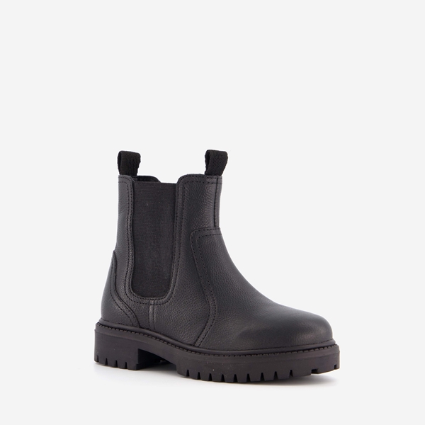 Hush Puppies leren kinder Chelsea boots zwart 1